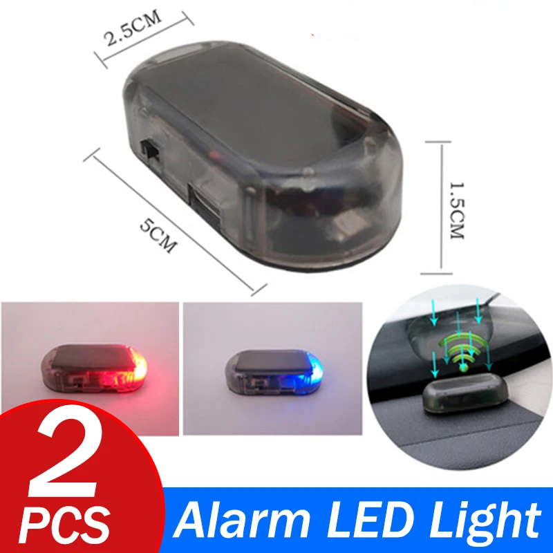 Купи Powered Simulated Dummy Alarm Wireless Warning Anti-Theft Caution Lamp LED Flashing Imitation Car Fake Security Light Solar за 224 рублей в магазине AliExpress