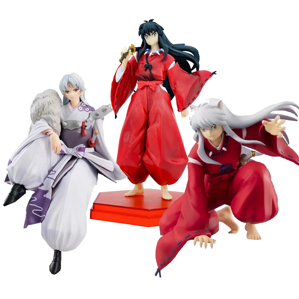 

Classic Anime Figure Final InuYasha Kagome Higurashi/Kikyo Figure Sesshomaru Noodle Stopper Figure Collection Model Doll Toy