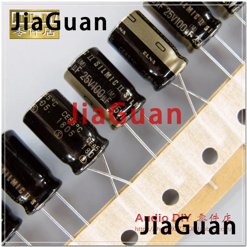 10 шт. Новинка ELNA RFS SILMIC II 25V100UF 10X16MM SILMICII 100 мкФ 25V Горячая Распродажа SILMIC2 100 мкФ/25V аудио, 25v 100 мкФ