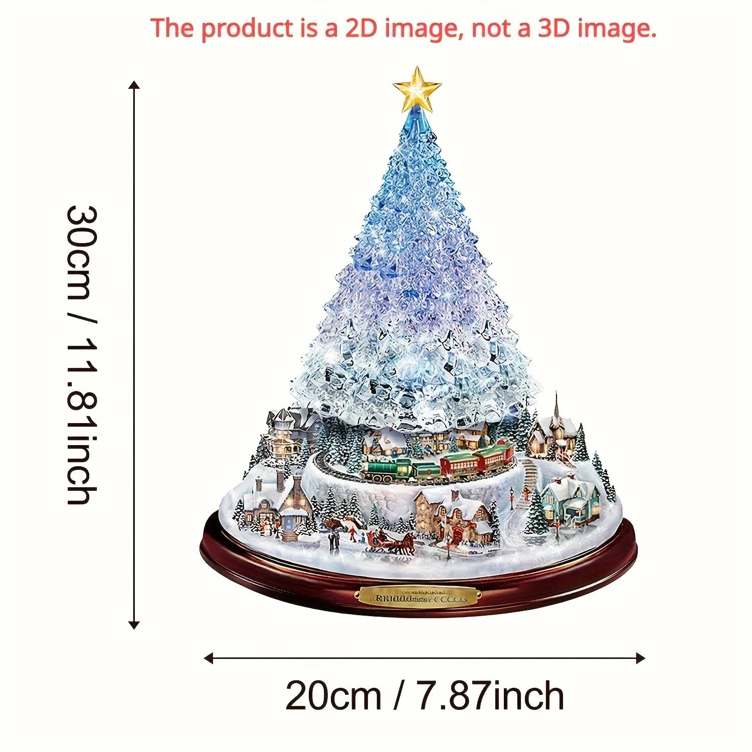 1 шт. Санта-Клаус снеговик рождественская елка вращающаяся скульптура украшения