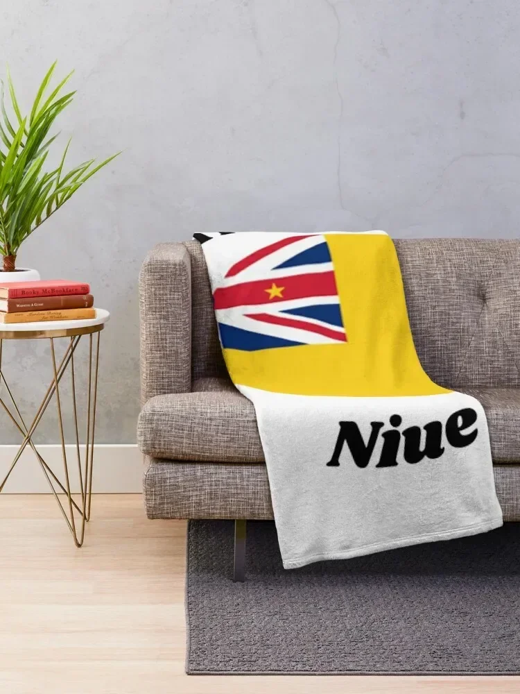 Флаг niue плед одеяло смешной подарок волос персонализированный
