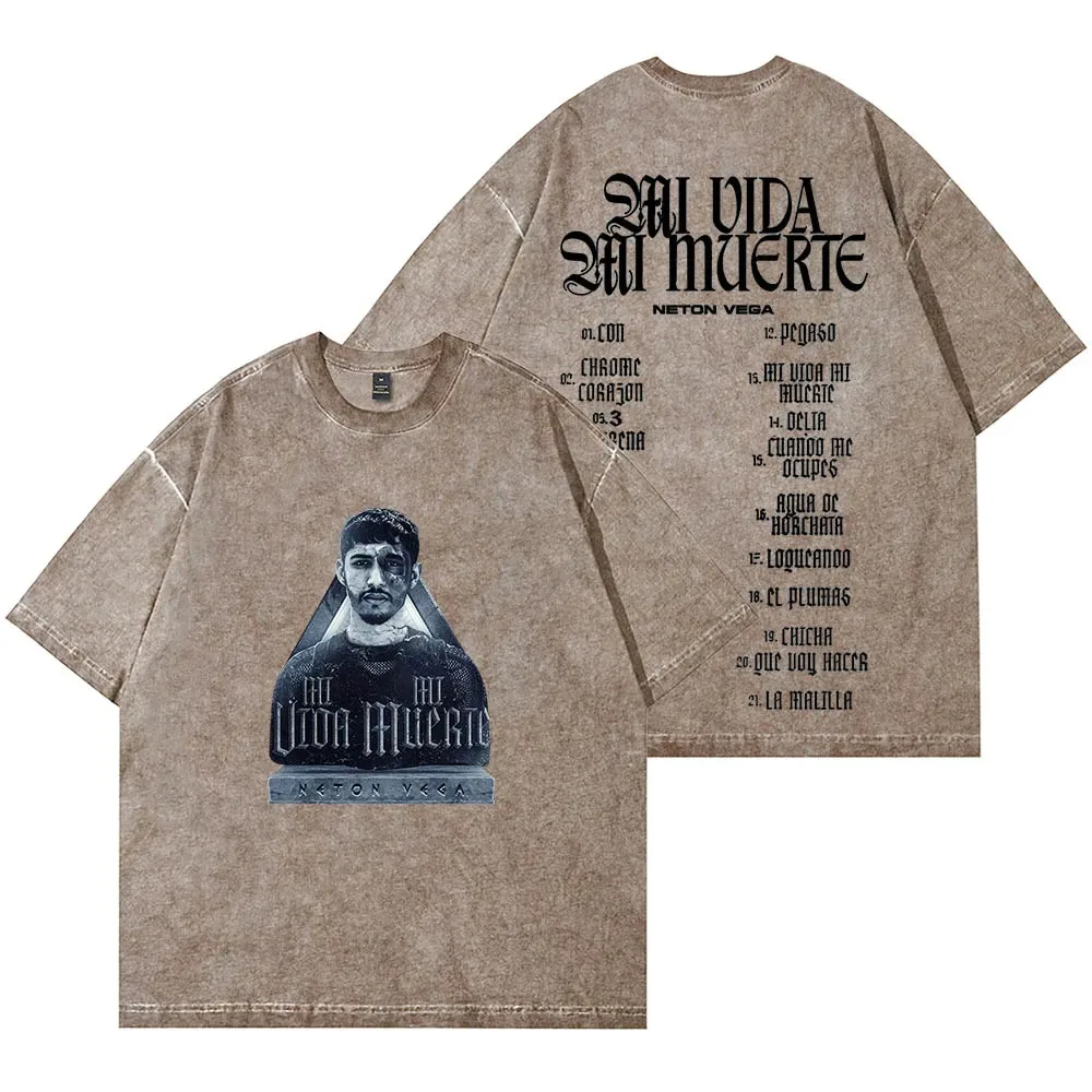 Neton Vega Mi Vida Muerte Merch футболки Summer унисекс модная повседневная футболка с короткими