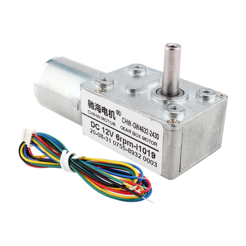 Двигатель-редуктор 370, 12 В постоянного тока, 6 оборотов в минуту, стержень турбины i1019, бесщеточный редуктор постоянного тока, высокомощный двигатель, 1 шт.