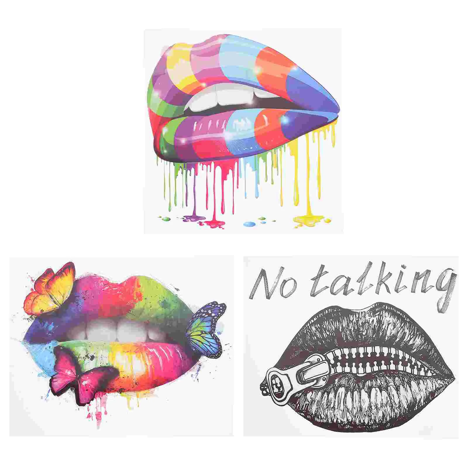 

Lips Transferironwall Decals Kiss Sticker Mirror Modern Lip Transfers Stickers Clothing Diy Accessories Decal Fashionable Heat