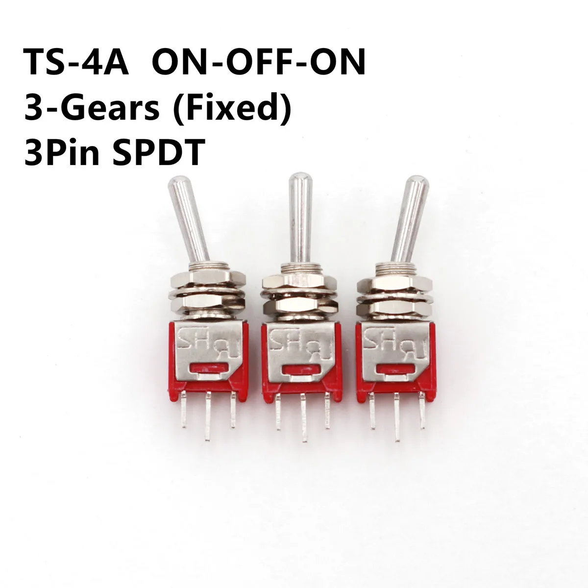5 шт., миниатюрный переключатель серии SH TS-4, 3 контакта, SPDT, 5 мм, 3 а/В переменного тока