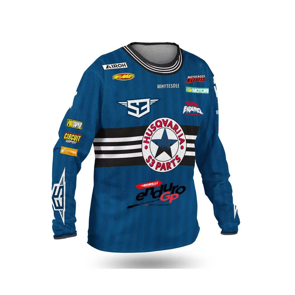 2024 BMX S3 Джерси для мотокросса эндуро bmx горнолыжная MTB Велоспорт велосипед DH maillot