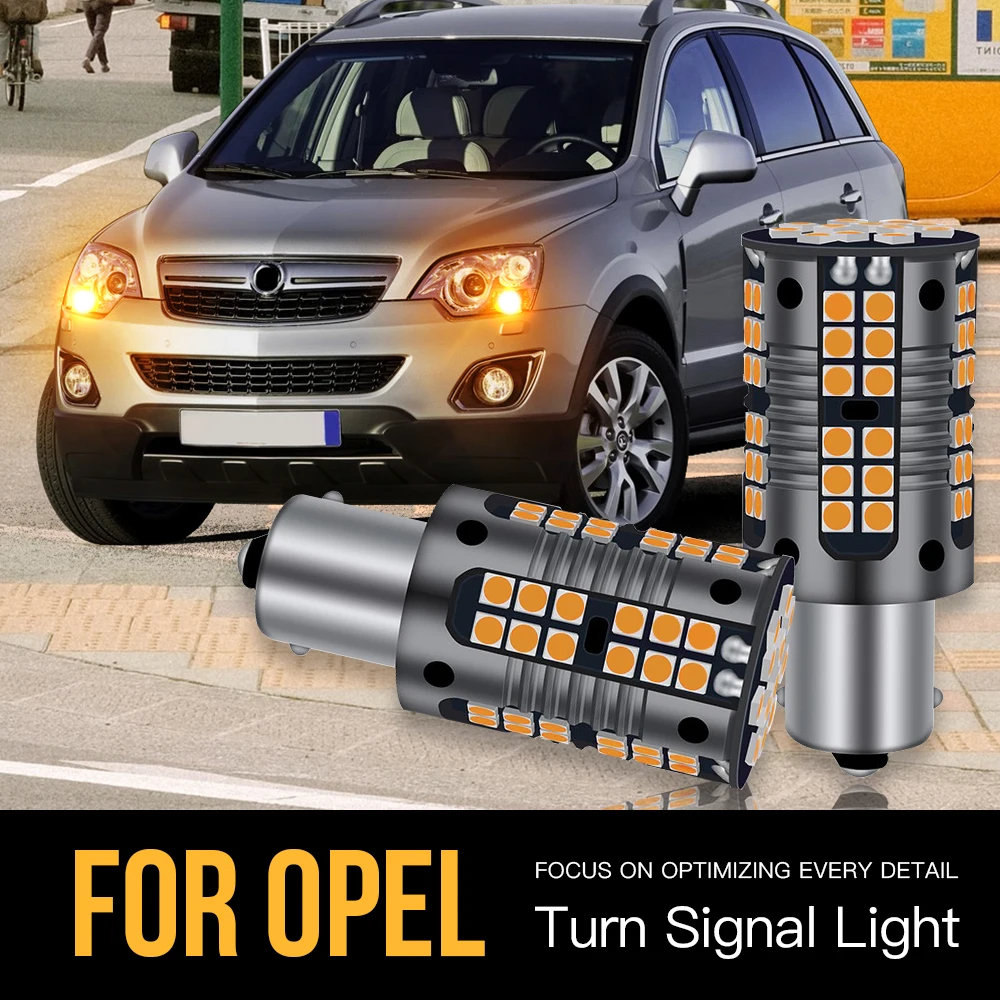 

2pcs P21W 7506 BA15S Canbus Error Free LED Turn Signal Light Lamp Blub For Opel Antara A Arena ampo Corsa B