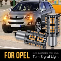 2pcs p21w 7506 ba15s canbus error free led turn signal light lamp blub for opel antara a arena ampo corsa b
