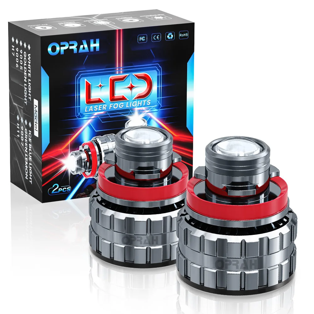 2 шт. светодиодные лазерные линзы H7 H11 противотуманные фары 9005 HB3 9006 HB4 CSP 8000K 6000K 3000K