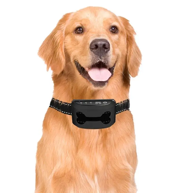 

Auto Anti Barking Dog Collar IPX4 Waterproof Vibration Electric Shock Sound Vests Anti Humane Bark Collar Rechargeable