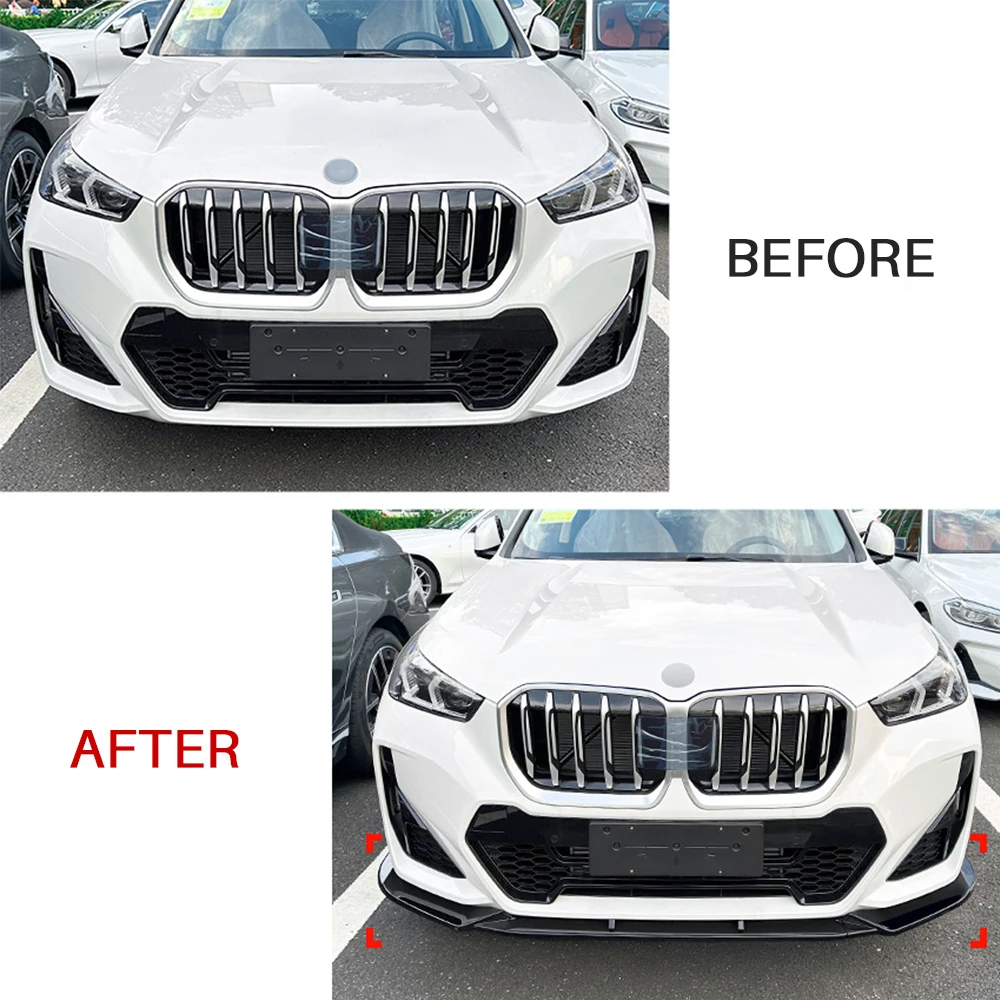 Для BMW X1 U11 M спортивный передний бампер разветвитель для губ спойлер диффузор