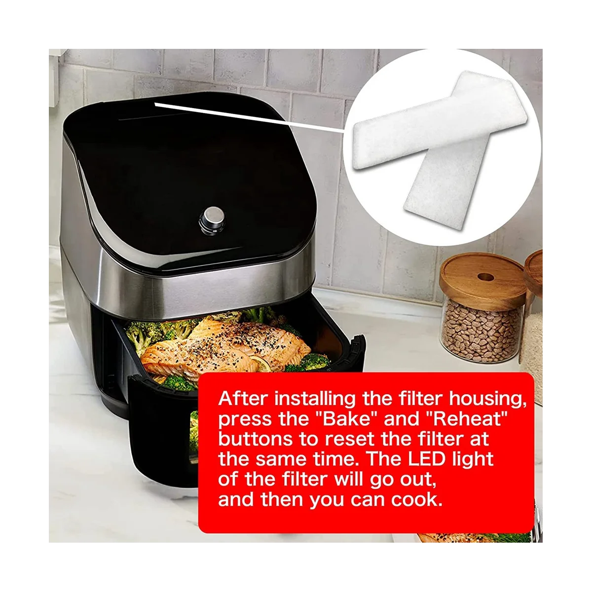 Сменные фильтры для фритюрницы 20 шт. пылесосов Vortex Plus 6QT удаления запаха и