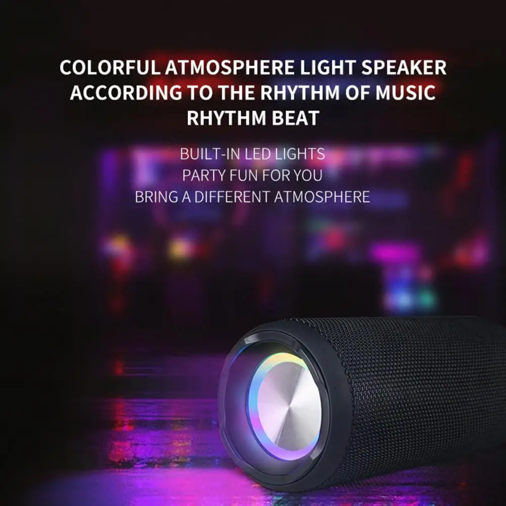 Wireless Speaker High Fidelity Surround Sound Effect Subwoofer IPX5 Waterproof Bluetooth-compatible5.1 Stereo Box Camping