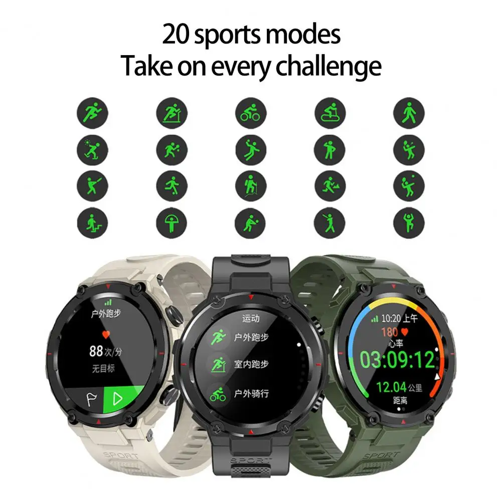 

1 Set Sports Smartwatch Useful Health Monitor GPS Position Smart Wristwatch Gift Message Notification Smart Wristwatch