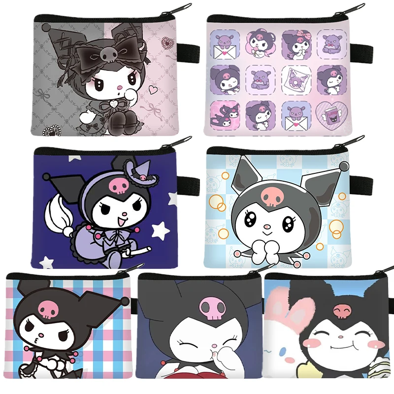 

40 Styles New Kuromi Kawaii Coin Purse for Children Cartoon Anime Sanrioed Doll Fashion Zipper Fashion Wallet Card Holder Gifts
