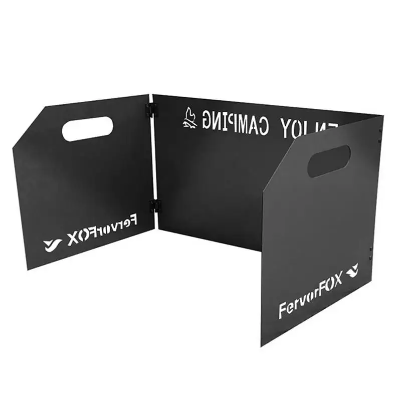 

Folding Outdoor Stove Windscreen Folding Portable Cooker Stove Wind Screen Camping Stove Burner Windshield For Hiking And