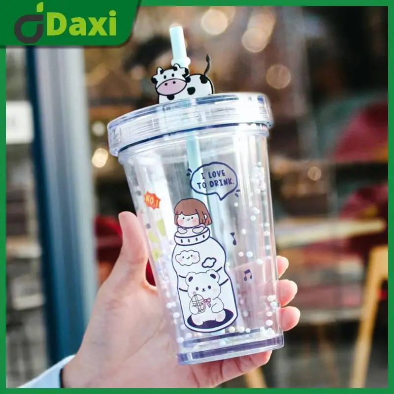 

Lightweight And Convenient Inverted Without Leakage Cartoon Cup Built-in Silicone Ring Sippy Cup Sealed Without Side Leakage
