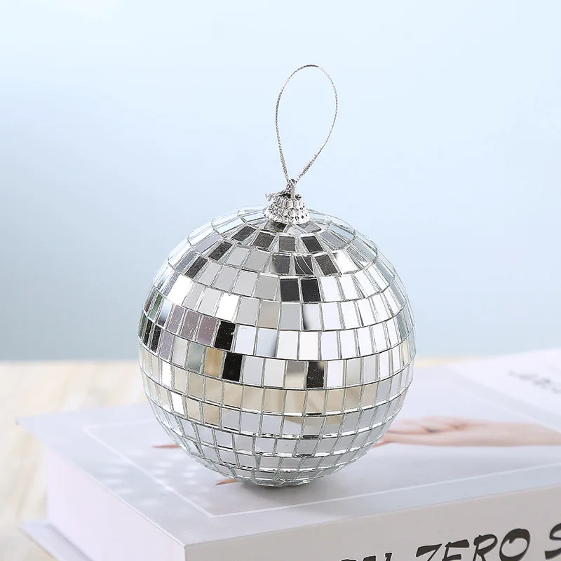 

2022 New Silver Plastic Plating Shiny Balls For Home Pendant Christmas Hanging Ornament DIY Party Wedding Festival Decor 2-15cm