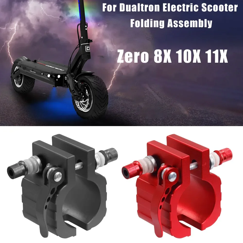Фото Модернизированный складной зажим для Dualtron Dt3 Spider Speedual Zero 8X 10X 11X для Kugoo G1, новый замок, прочный замок с вертикальным стержнем №3