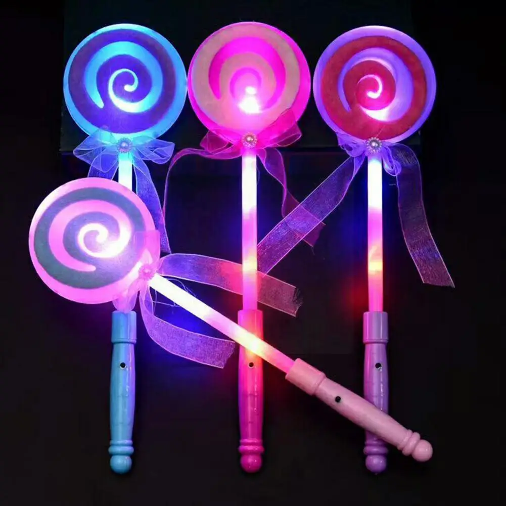 

Светодиодная светящаяся волшебная палочка принцессы, блестящий леденец, Сказочная палочка, палочка на день рождения, детские игрушки, свет...