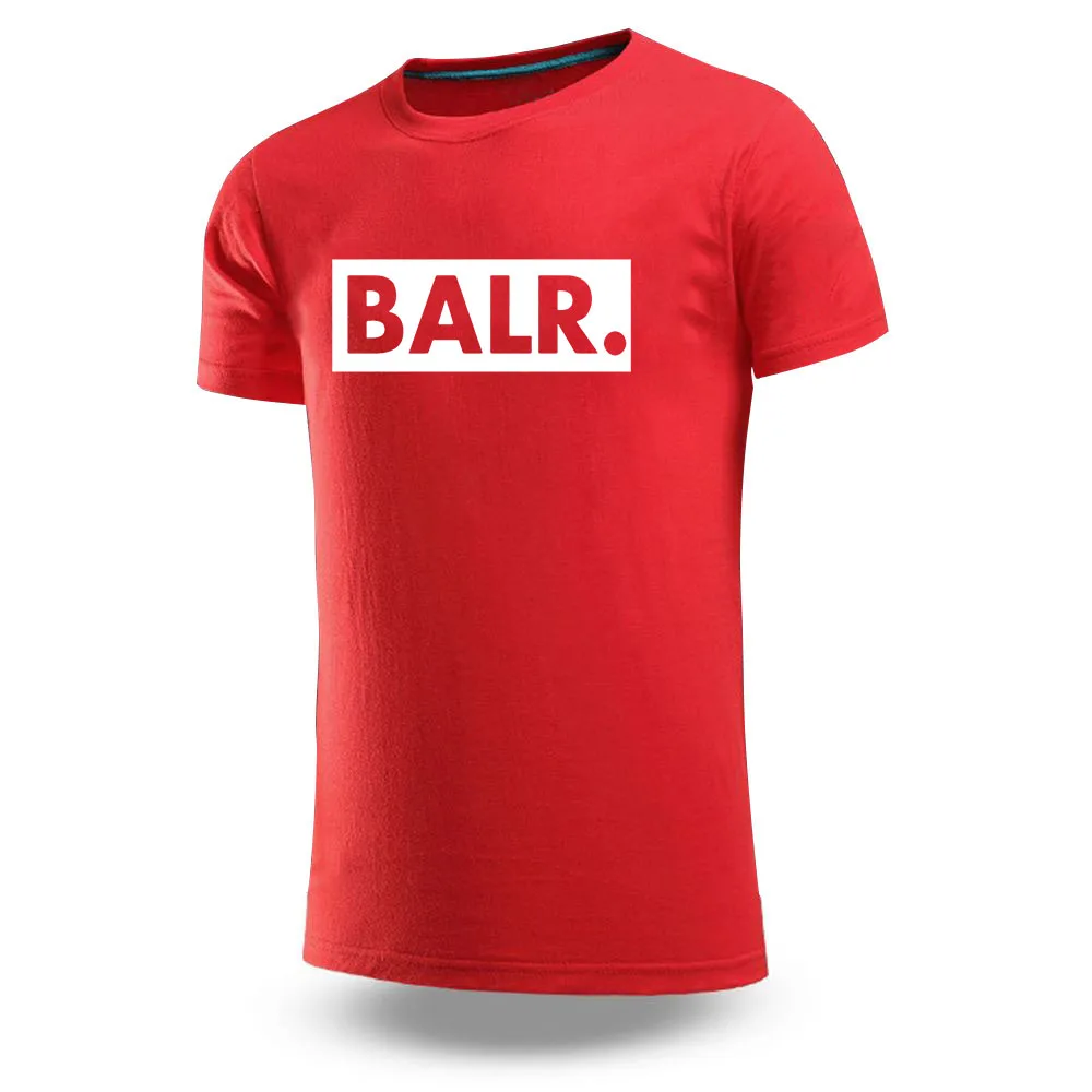 Футболка BALR мужская с принтом хлопковая модная спортивная дышащая популярная