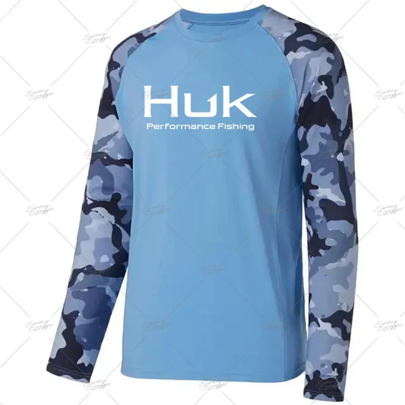 Мужская быстросохнущая дышащая рубашка с длинным рукавом и защитой от солнца