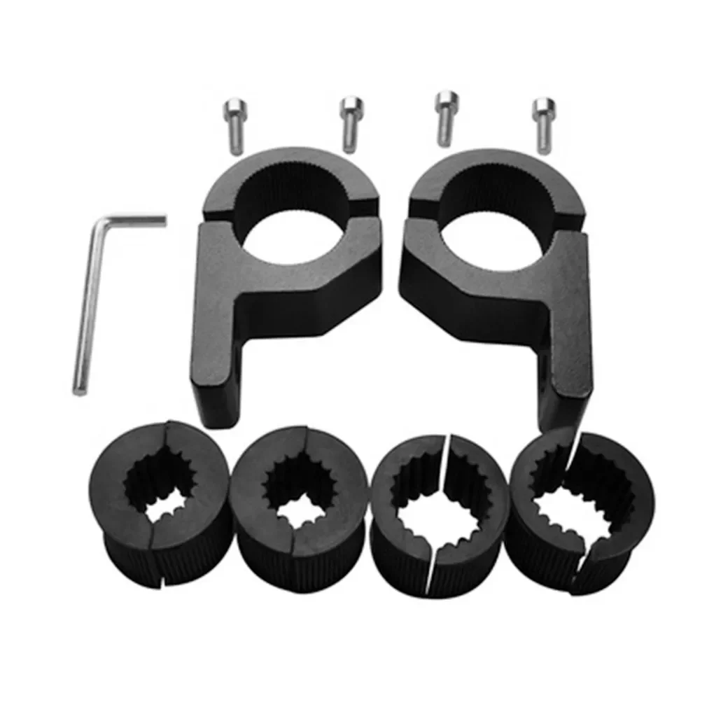 

2pcs Bull Bar Mount Bracket Kit Fog Driving Light Spotlight Universal Clamp Bracket 15-30mm for Car Motorcycle Crash Bar Guard