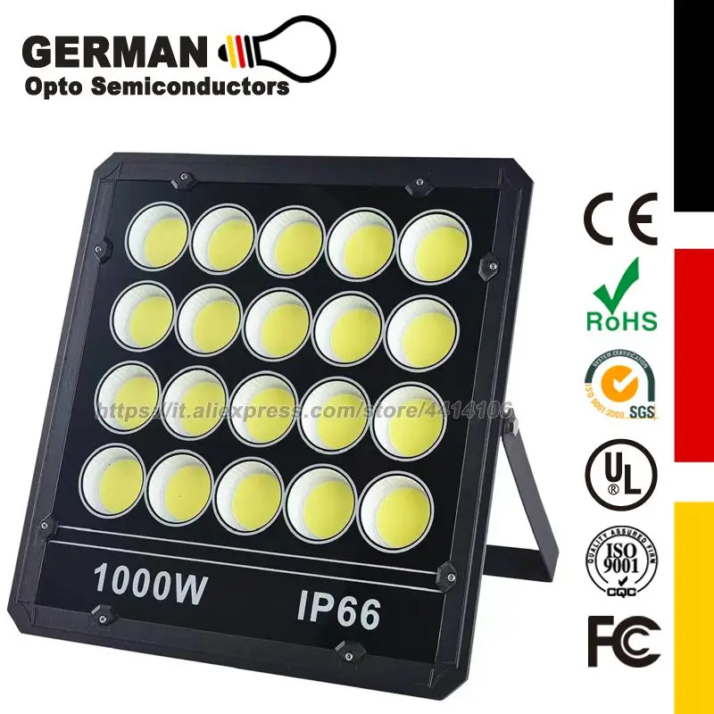 Эквивалент традиционной галогенной лампы мощностью 1000 Вт. Светодиодный