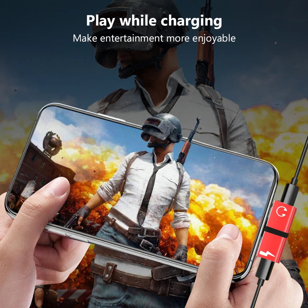 Переходник 2 в 1 Lightning для Iphone 11 12 13 X XS MAX XR 7 8 Plus зарядки и подключения наушников -