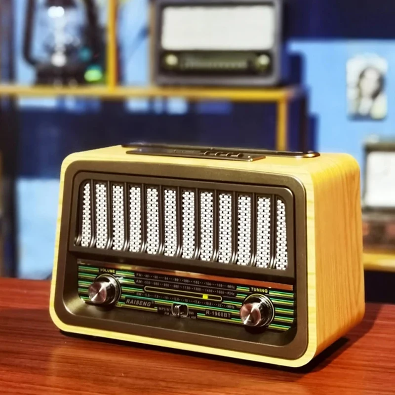 

Полнодиапазонный радиоприемник FM/AM/SW, Беспроводная Bluetooth-Колонка в стиле ретро, портативный уличный музыкальный MP3-плеер с TF-картой/USB-слотом