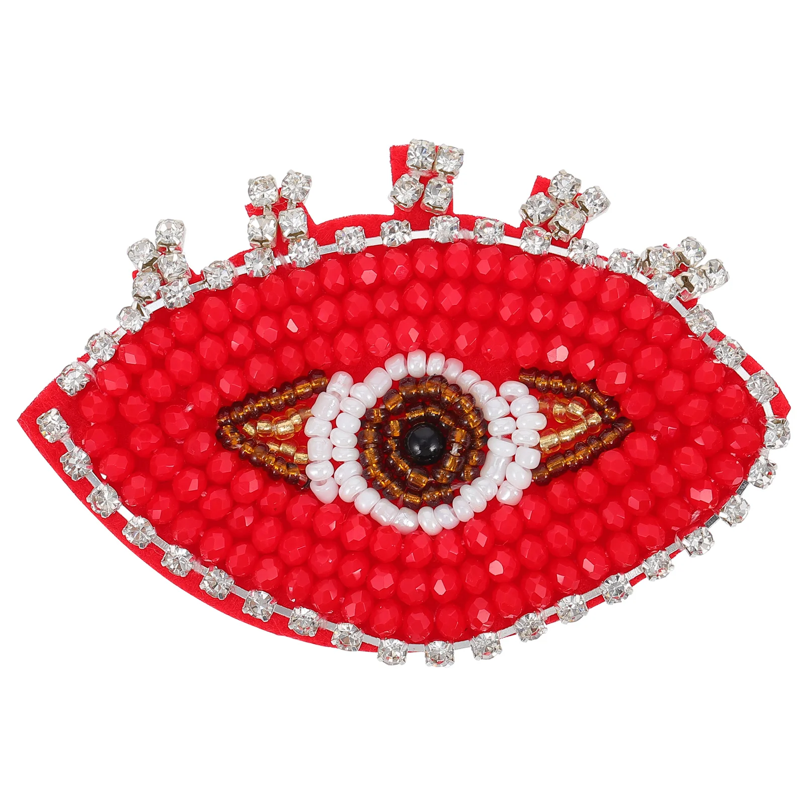 

Patch Clothing Diy Beaded Badgeembroideredsew Eyes Clothes Appliquecrafts Evil Motif Embroidery Eye Sticker Sewing