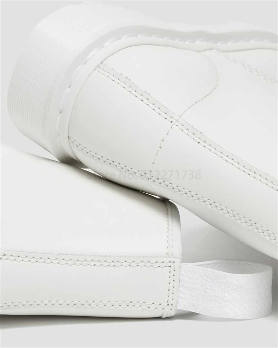 Женские ботинки из натуральной кожи 2023 модные белые ботильоны женская