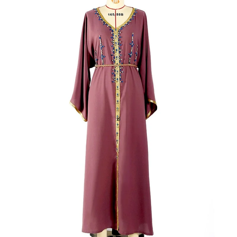 Eid Muslim Fashion Hijab Dress Saudi Arabic Turkey Abaya Dubai Caftan Dresses for Women Moroccan Kaftan Islam Modest Clothing