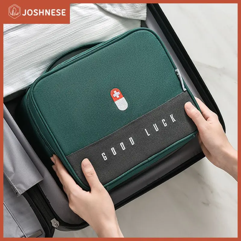 

Medication Storage Kit Waterproof Medicine Cabinet Layered Family First Aid Kit Large Capacity Thickened Medicine Box Organizer