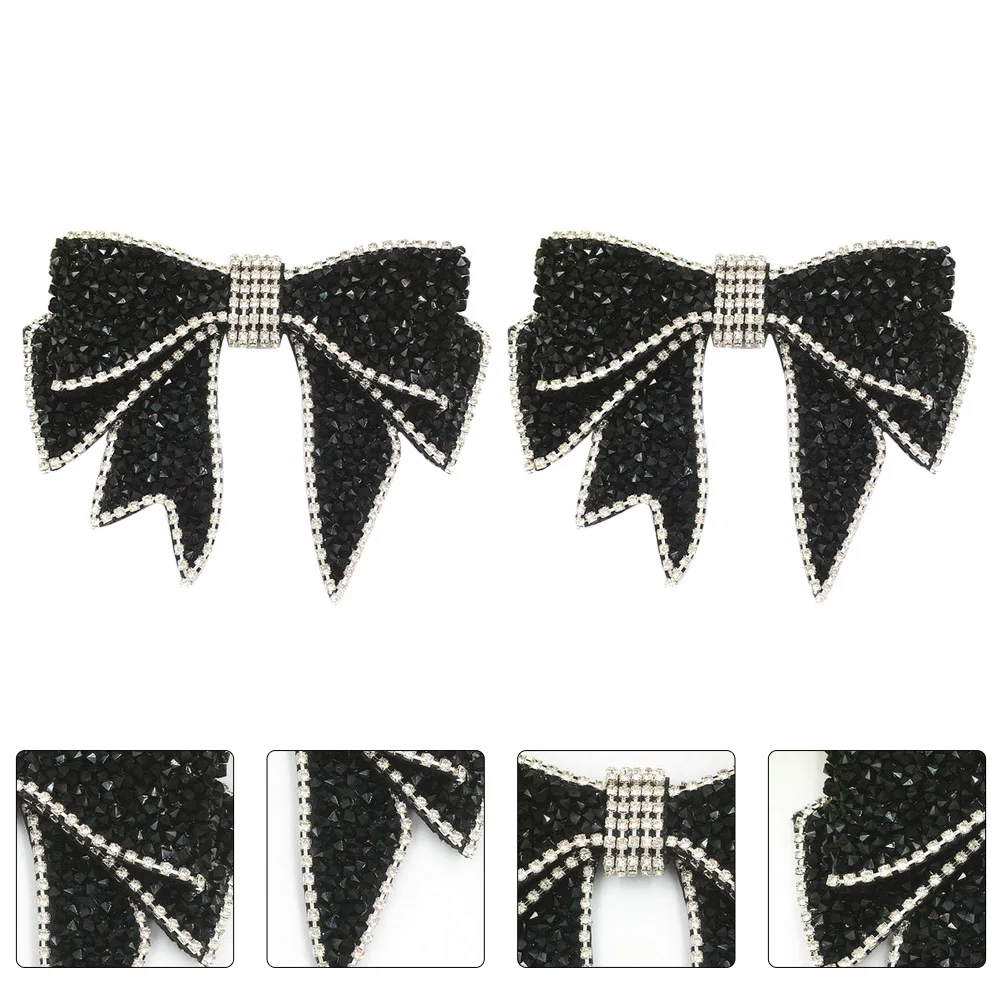

Decorative Shoes Clips Crystal Shoe Clips Bridal Shoe Buckles Rhinestone Bow Tie Rhinestone Shoe Buckles