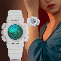 synoke womens candy watches fashion digital watch 50m swimming clock watchwrist ladies girls boys watch gift wholesale 2021 new