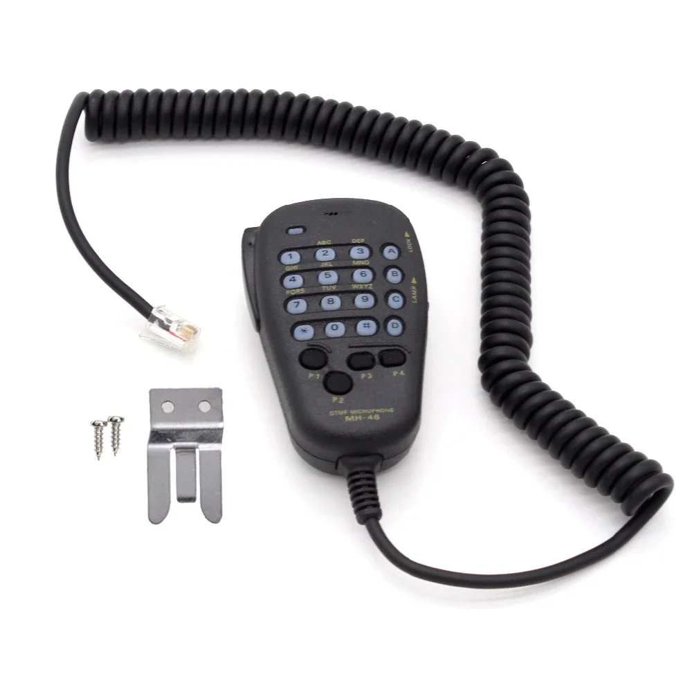6 Pin Mh-48a6j Handheld Shoulder Mic with Button for Yaesu Car Mobile Radio Ft-1500 Ft-1802 Ft-1900 Ft-2600 Ft-2800 Ft-2900 Ft-3