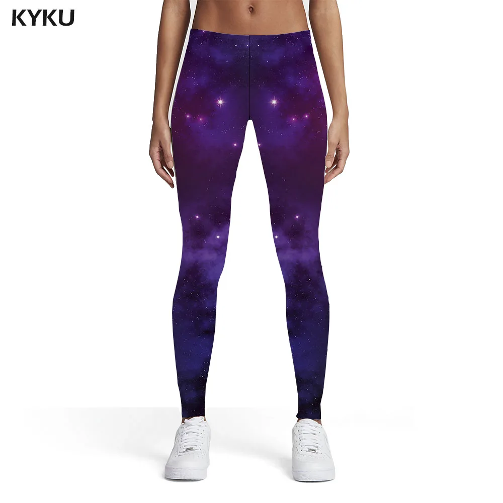 

KYKU Galaxy Leggings Women Space Sport Universe 3d Print Nebula Trousers Womens Leggings Pants Jeggings Jeggins Skinny Pencil