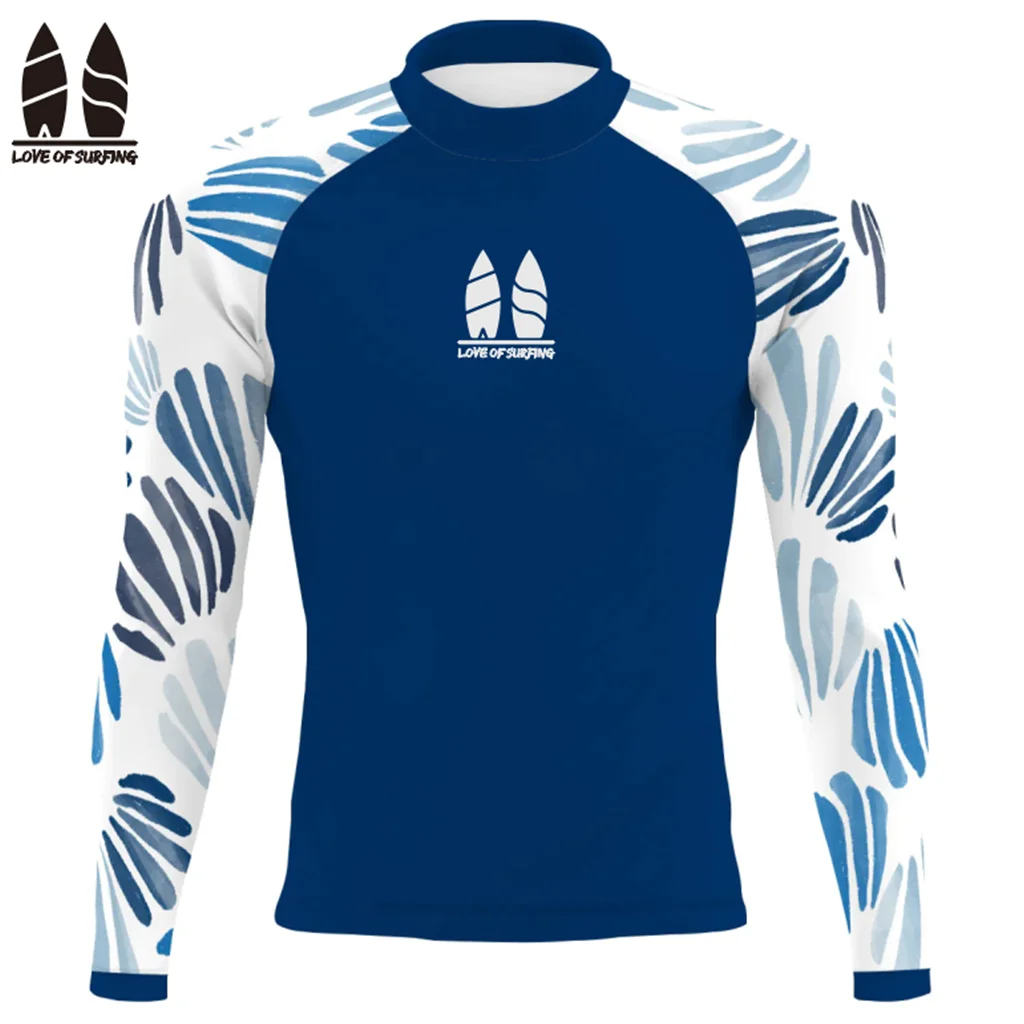 Мужская одежда для плавания с длинным рукавом и защитой от УФ-излучения