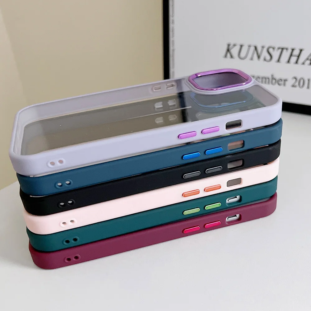 3 в 1 противоударный чехол для iPhone 13 прозрачный 11 12 Pro Max 7 8 6 Plus XR X XS SE 2 - купить по