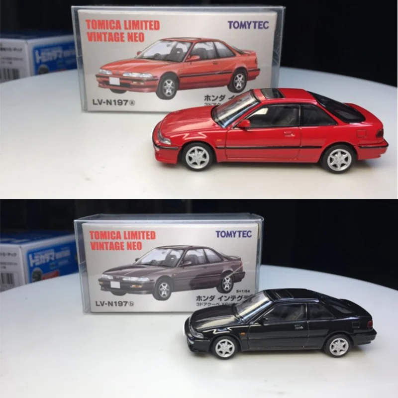 

Коллекция литых под давлением моделей автомобилей HeyToys TOMYTEC TLV 1/64 Honda Integra 197a 197b, ограниченный выпуск, игрушечный автомобиль
