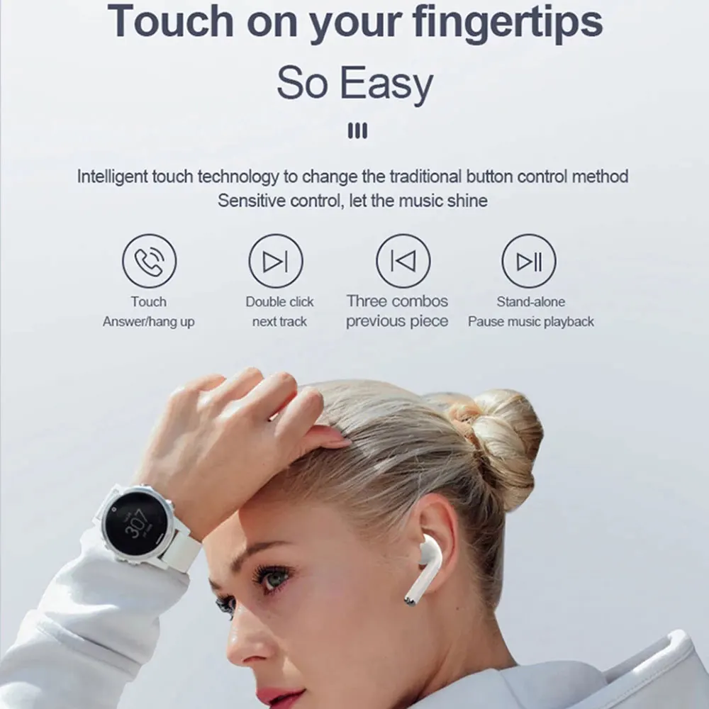 Bluetooth-наушники i14 TWS Спортивная гарнитура игровые наушники-вкладыши свободные