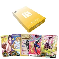 original tide card blind box unpacking anime figures emilia kanroji mitsuri sp flash gold signature collection card child toys