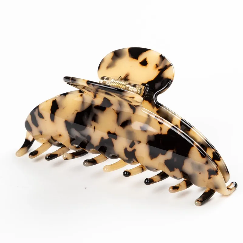 Заколка для волос леопардовая Женская длинный зажим из ацетата 12 размеров