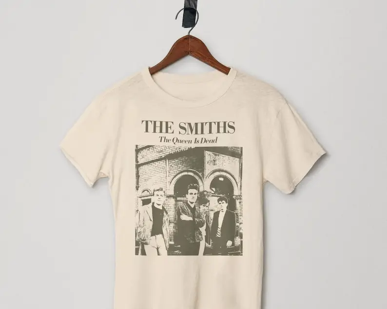 Майка The Smiths Queen is Dead унисекс винтажный цвет натуральный Morrissey.
