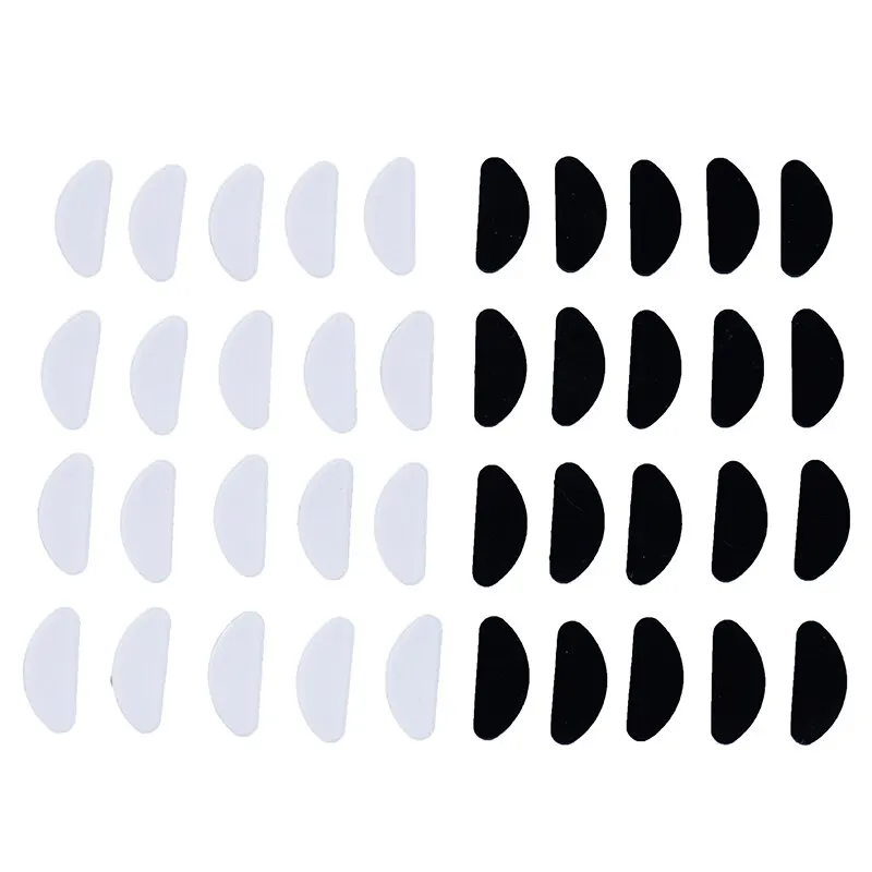 

10Pcs Eyeglasses Nose Pads Glasses Adhesive Silicone Nose Pads Non-slip Thin Glasses Accessories