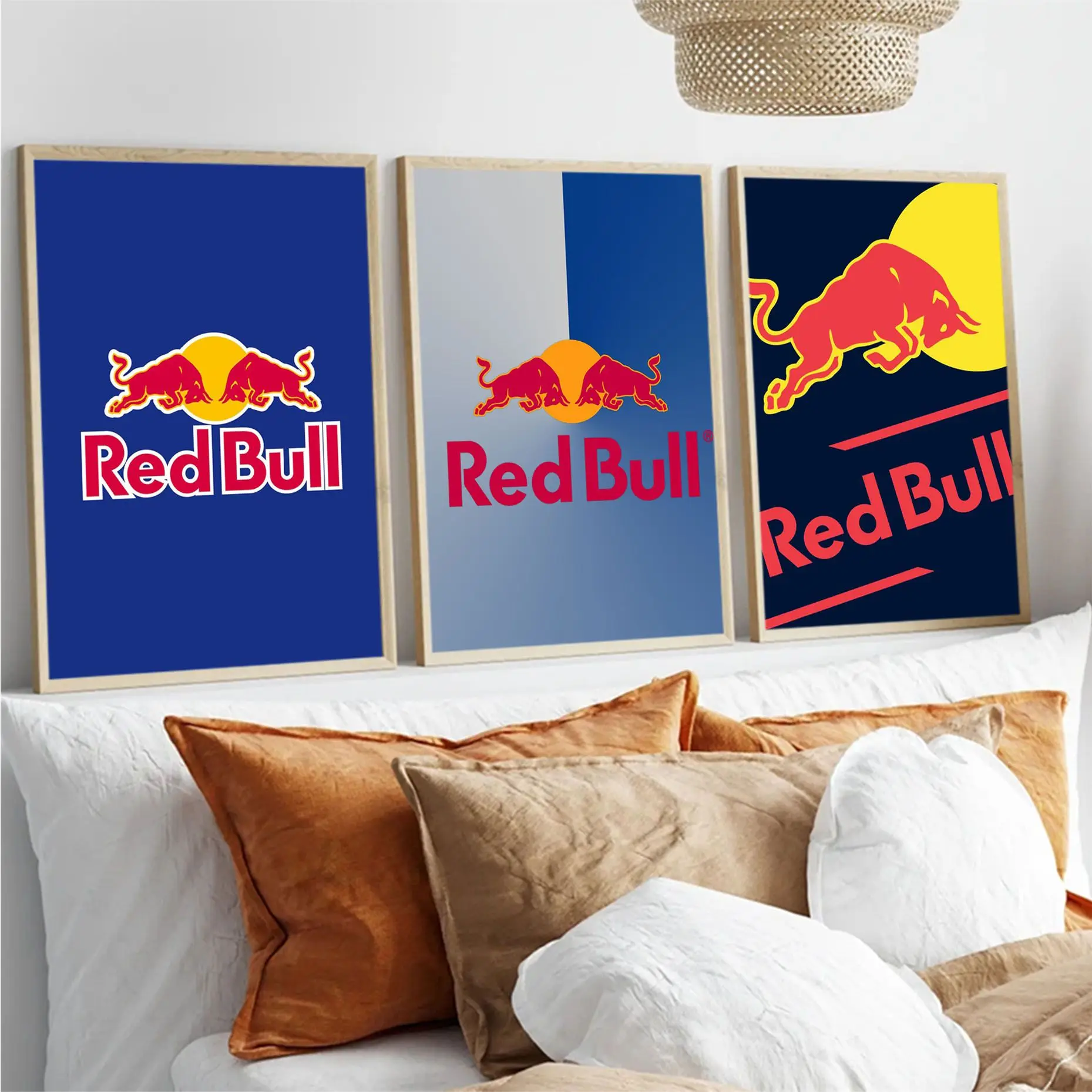 

RED Energy drink Bull Classic Movie Posters Fancy Wall Sticker for Living Room Bar Decoration Room Wall Decor