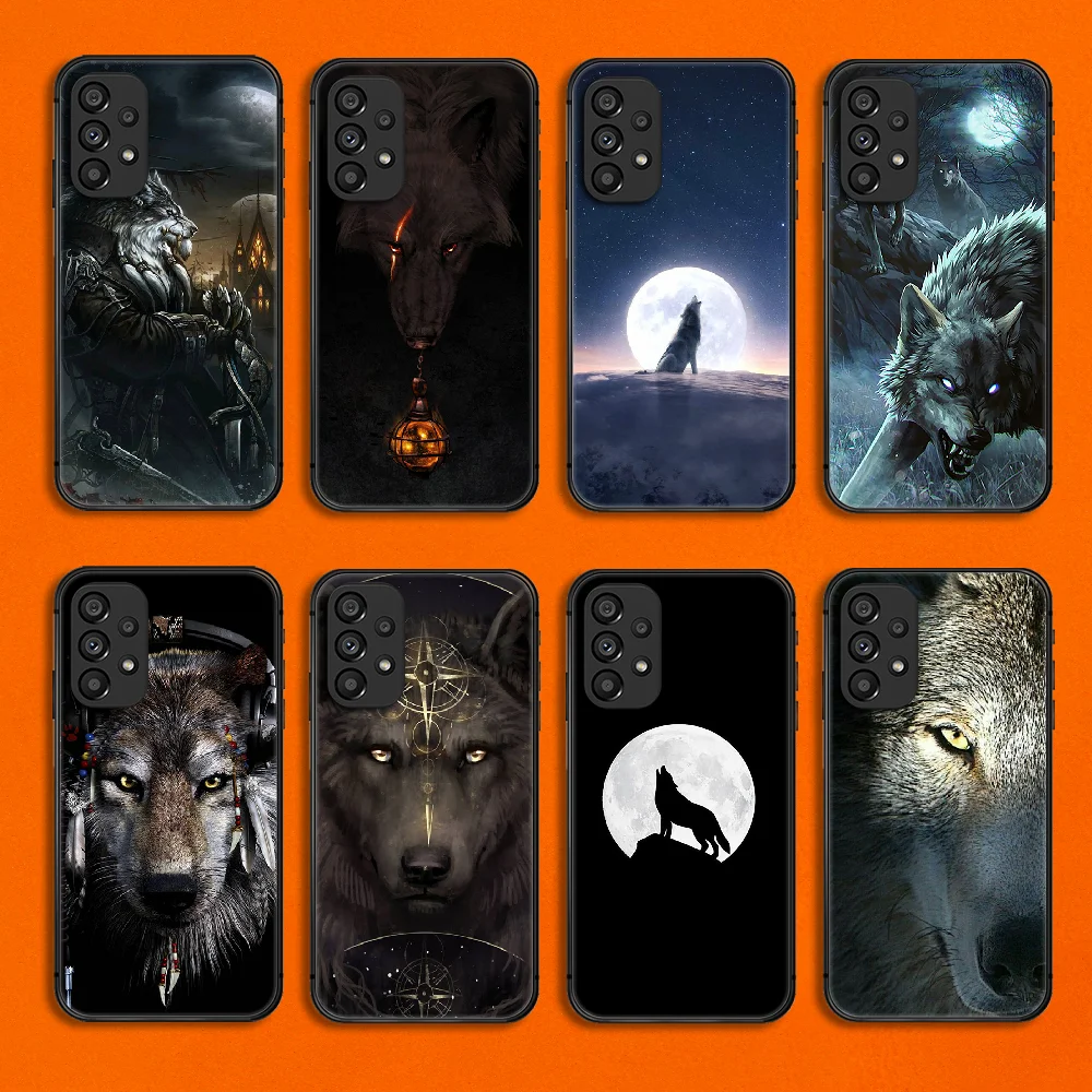 

Wolf Animal Phone Case Cover For Samsung Galaxy A S Note 8 9 10 12 13 20 21 32 33 50 51 52 53 71 FE Plus Ultra Black