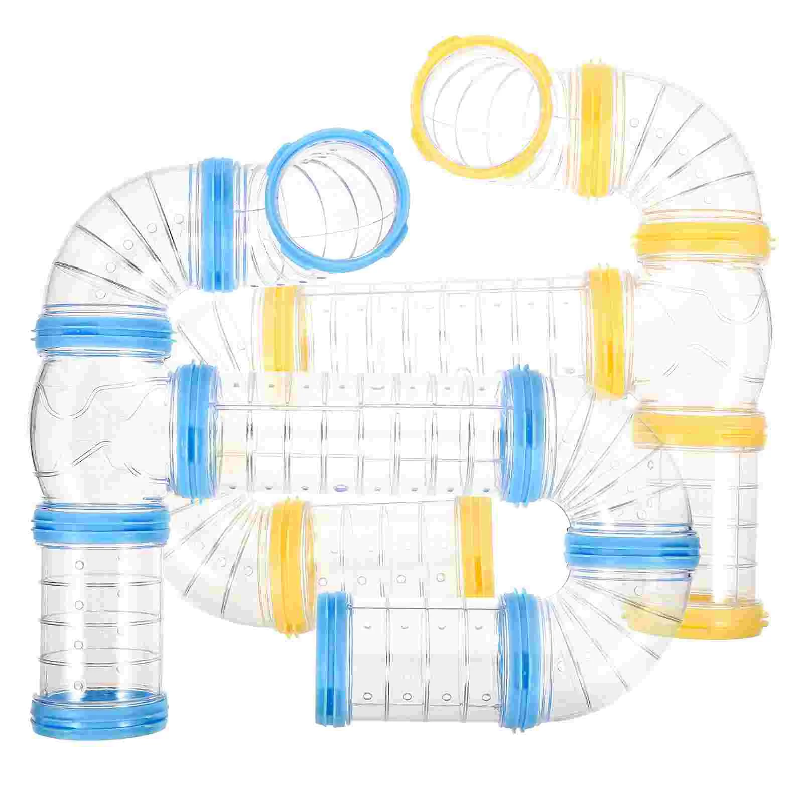 

2 Sets Hamster Tube Kit Cage DIY Tunnel Accessories Guinea Toys Tubes Tunnels Clear