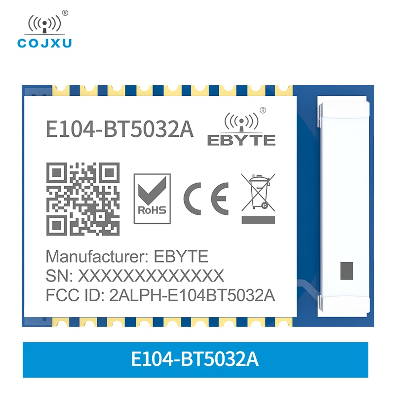 Модуль Bluetooth BLE5.0 nRF52832, 4 дБм последовательный на BLE SMD E104-BT5032A, керамическая антенна, беспроводной модуль трансивера